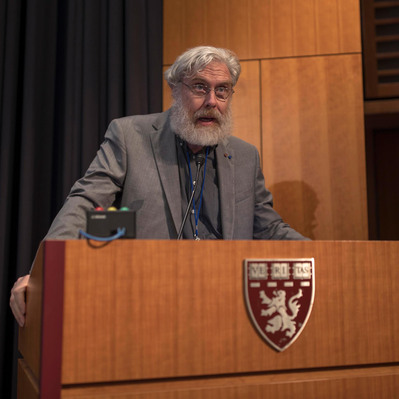 Man presenting during corporate event in Boston