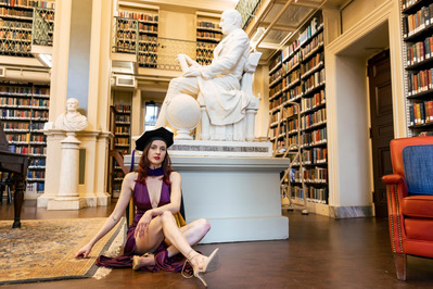 Grad in library professional photo Boston