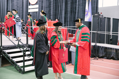 Graduation day photo in Boston