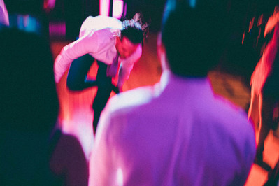 ICM photo of a dancer during wedding party. Photographer Ivan Djikaev/Mind On Photography.