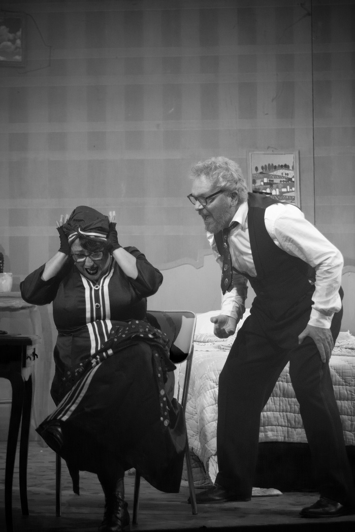 Foto di scena, foto teatro, stage photography, corrado nuzzo, mria di biase, ionesco