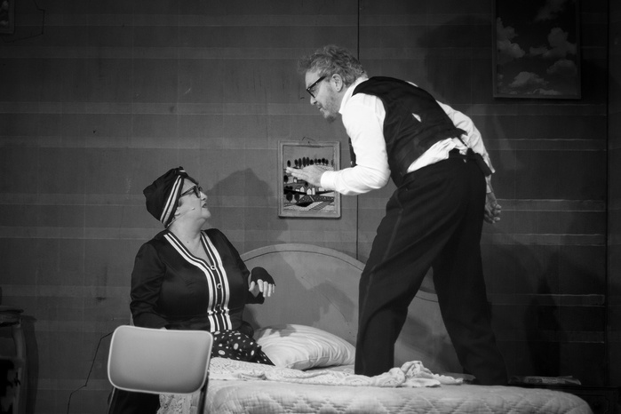 Foto di scena, foto teatro, stage photography, corrado nuzzo, mria di biase, ionesco