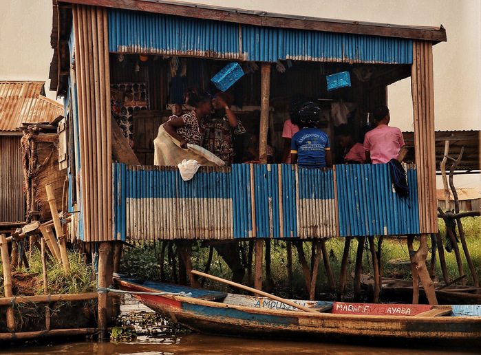 Ganvie Lake Village in Benin. Documented by African documentary photographer Nwando Ebeledike