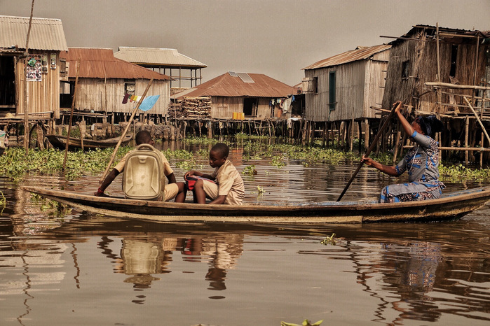 Ganvie Lake Village in Benin. Documented by African documentary photographer Nwando Ebeledike