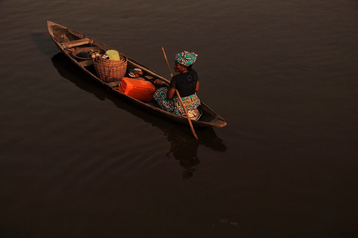 Ganvie Lake Village in Benin. Documented by African documentary photographer Nwando Ebeledike