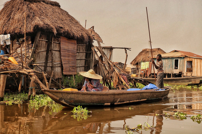 Ganvie Lake Village in Benin. Documented by African documentary photographer Nwando Ebeledike