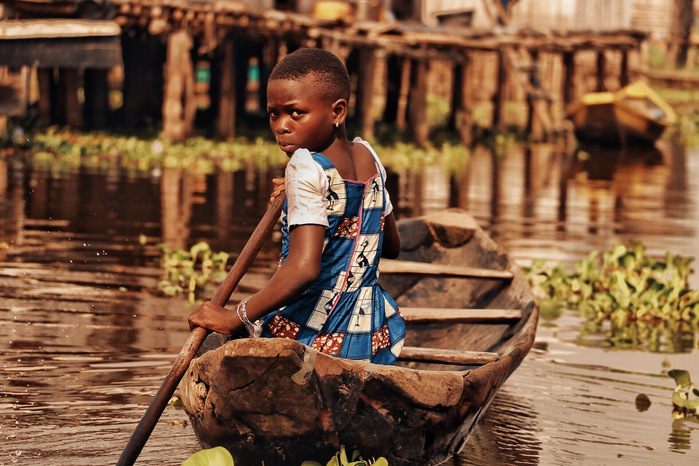 Ganvie Lake Village in Benin. Documented by African documentary photographer Nwando Ebeledike