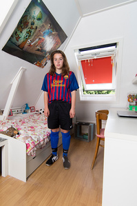 Janet Vermist Fotografie Voetbal Tiener Meisje Voetbalmeisje Tienerkamer 