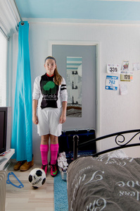 Janet Vermist Fotografie Voetbal Tiener Meisje Voetbalmeisje Tienerkamer 