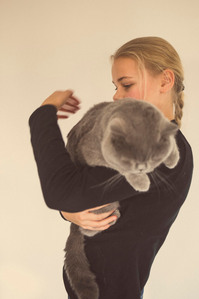 Janet Vermist Fotografie Portret Meisje Huisdier Kat Poes