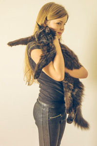 Janet Vermist Fotografie Portret Meisje Huisdier Kat Poes