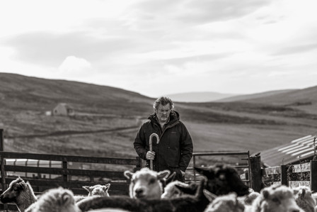 Janet Vermist Fotografie shetland vk farmer boer schapen sheep landschap bewoners