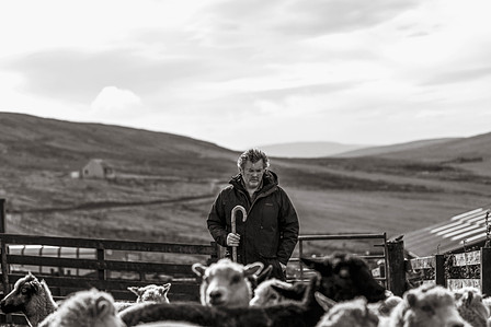 Janet Vermist Fotografie shetland vk farmer boer schapen sheep landschap bewoners