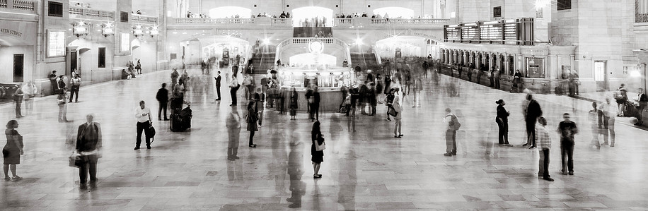 Janet Vermist Fotografie Fine Art Zwart Wit New York Grand Central Station Beweging Movement