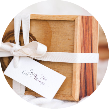 wedding photos in Australian handmade wooden boxes