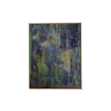 Just let me listen, oil on linen, 40 x 50 cm, framed in Tasmanian oak 