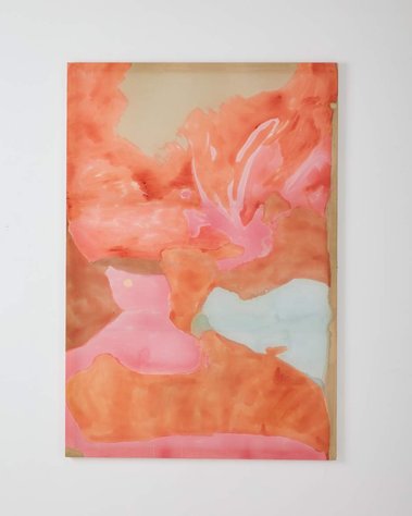‘Caught in the swell’ acrylic on silk 120 x 176 cm image by Hake House