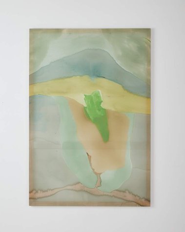 ‘Out of body experience’ acrylic on silk, 120 x 176 cm image by Hake House 