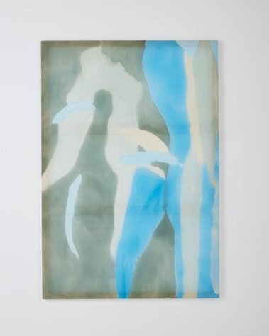 ‘Arms of water’ Acrylic on silk, 120 x 176 cm Image by Hake House 