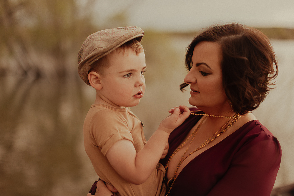tosh hector of Casper Wyoming is photographed with her son, Vedder. The notebook movie inspired Family portrait photography shoot with Cari Faye Antonovich of Cari Faye photography and the white room studios. Glendo Wyoming 