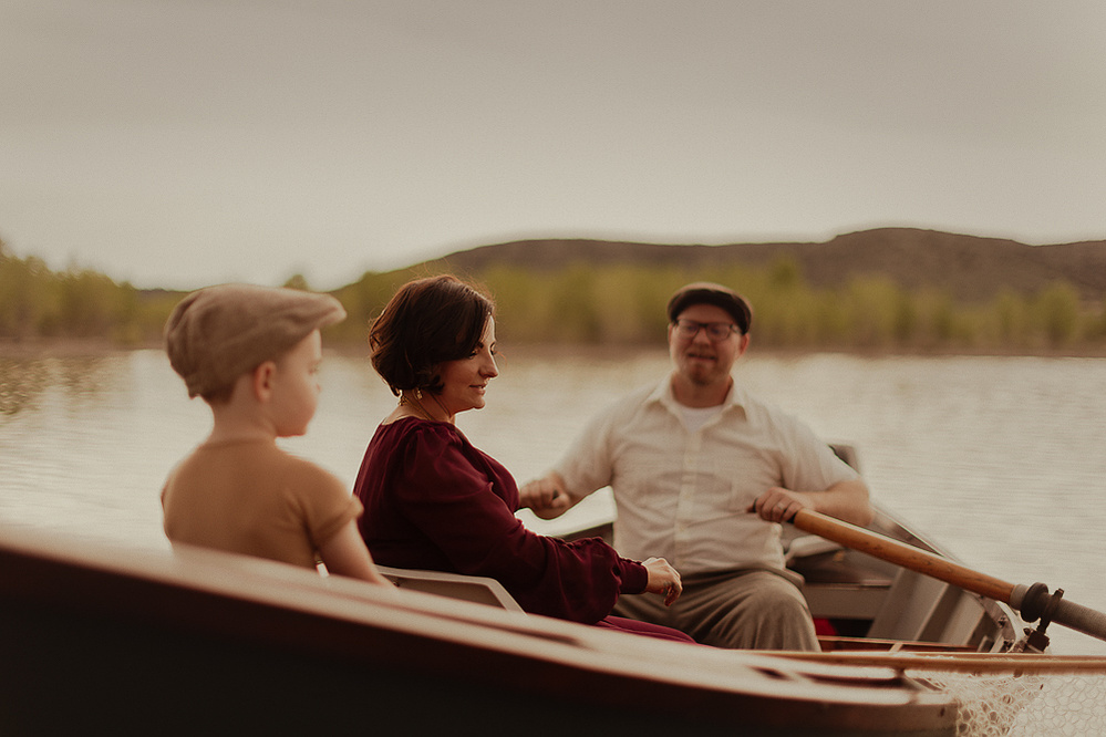 tosh hector of Casper Wyoming is photographed with her son, Vedder and her husband Steve hector. The notebook movie inspired Family portrait photography shoot with Cari Faye Antonovich of Cari Faye photography and the white room studios. Glendo Wyoming 