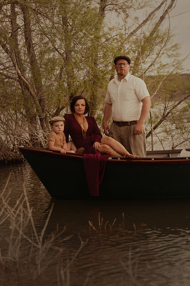 tosh hector of Casper Wyoming is photographed with her son, Vedder and her husband Steve hector. The notebook movie inspired Family portrait photography shoot with Cari Faye Antonovich of Cari Faye photography and the white room studios. Glendo Wyoming 