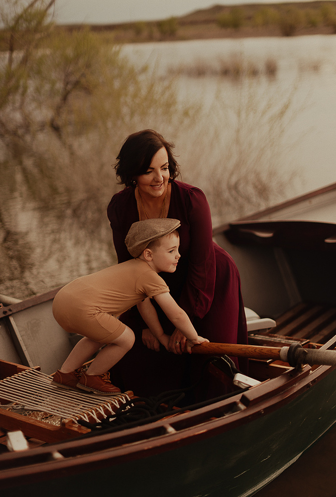 tosh hector of Casper Wyoming is photographed with her son, Vedder. The notebook movie inspired Family portrait photography shoot with Cari Faye Antonovich of Cari Faye photography and the white room studios. Glendo Wyoming 
