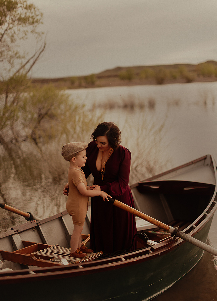 tosh hector of Casper Wyoming is photographed with her son, Vedder. The notebook movie inspired Family portrait photography shoot with Cari Faye Antonovich of Cari Faye photography and the white room studios. Glendo Wyoming 