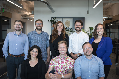 Leadership team photo at Gridstor, Portland Oregon