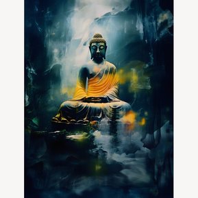 Digital Painting 'Lord Buddha' by Murti Jung