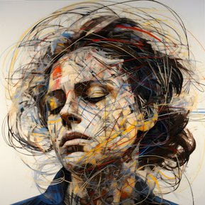 Digital Painting 'Quiet Woman' by Murti Jung