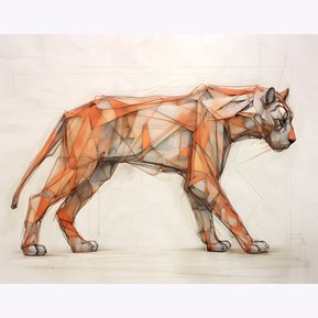 Digital Painting 'Wildcat' by Murti Jung
