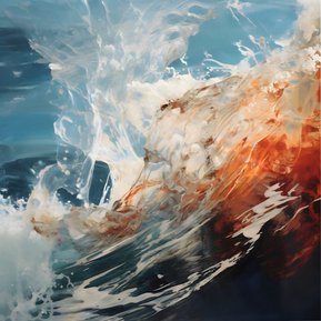 Digital Painting 'Ocean Wave' by Murti Jung
