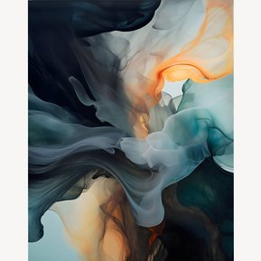 Digital Painting 'Liquid Zen' by Murti Jung