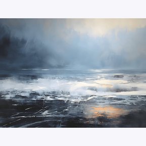 Digital Painting 'Ocean Waves 6' by Murti Jung