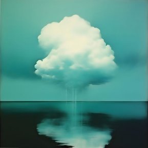 Digital Painting 'One Cloud' by Murti Jung