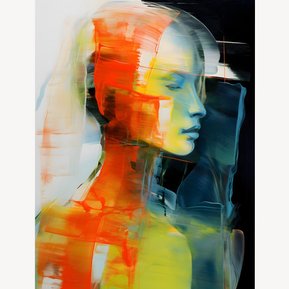 Digital Painting 'Radiant She 1' by Murti Jung
