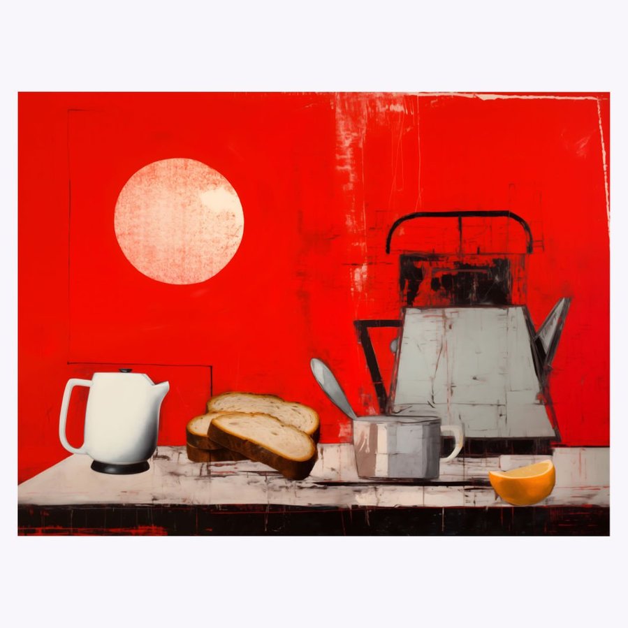 Full exposure of 'Good Morning', a landscape painting capturing the tranquil essence and vivid details, presenting its entirety for an immersive visual experience.