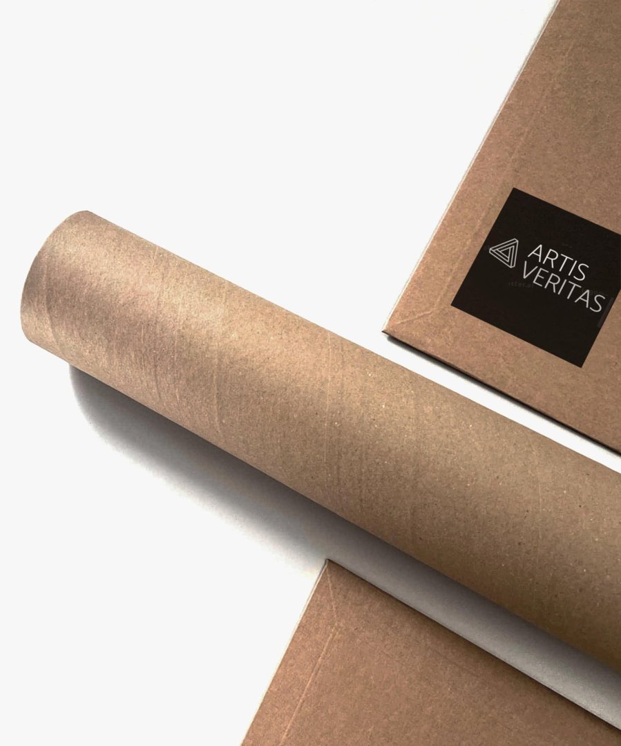 Artis Veritas art print packaging samples.