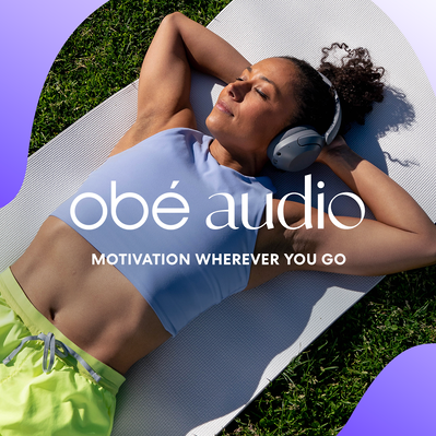 Art direction and design concept for obé Audio launch campaign, featuring instructor Dorian C.