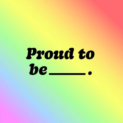 Social media campaign for Pride month.
