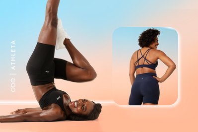 Digital design for an advertising campaign for obe Fitness and Athleta.