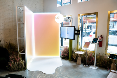 An experiential activation of the obe box at Showfields in New York City