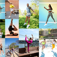 A fitness instructor photography mood board.