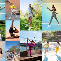 A fitness instructor photography mood board.