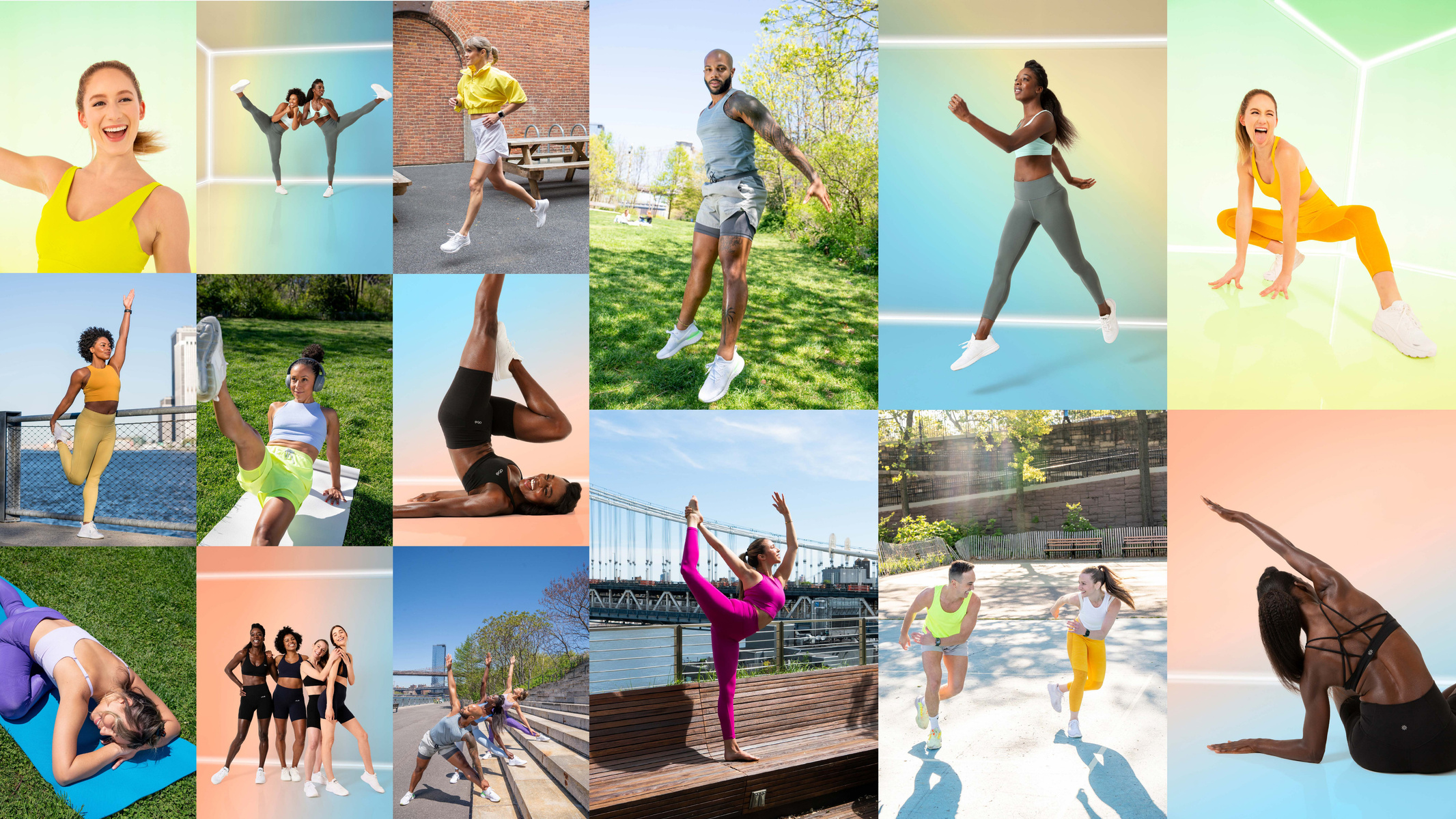 A fitness instructor photography mood board.