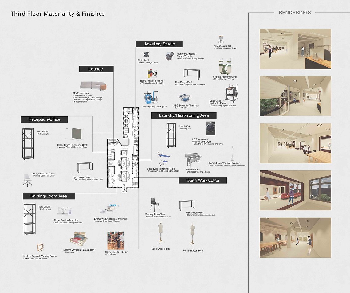 Third Floor Materiality & Finishes