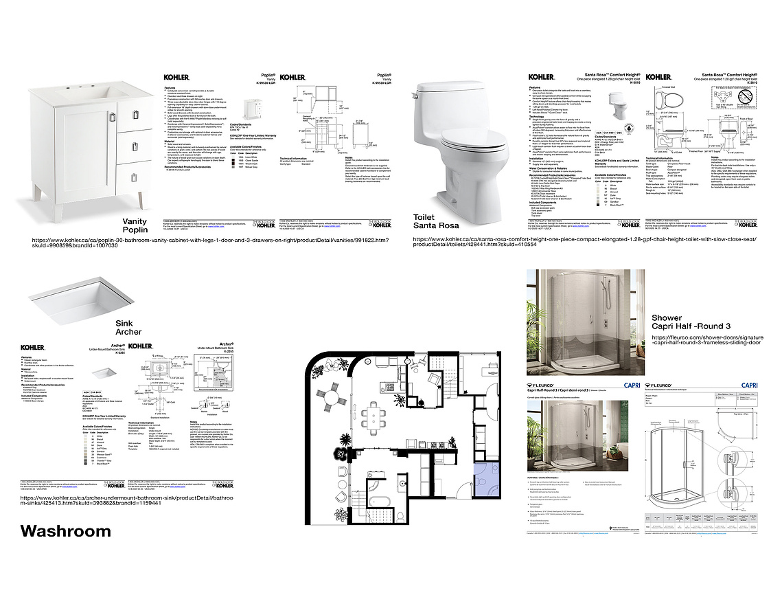 Washroom Materiality & Finishes