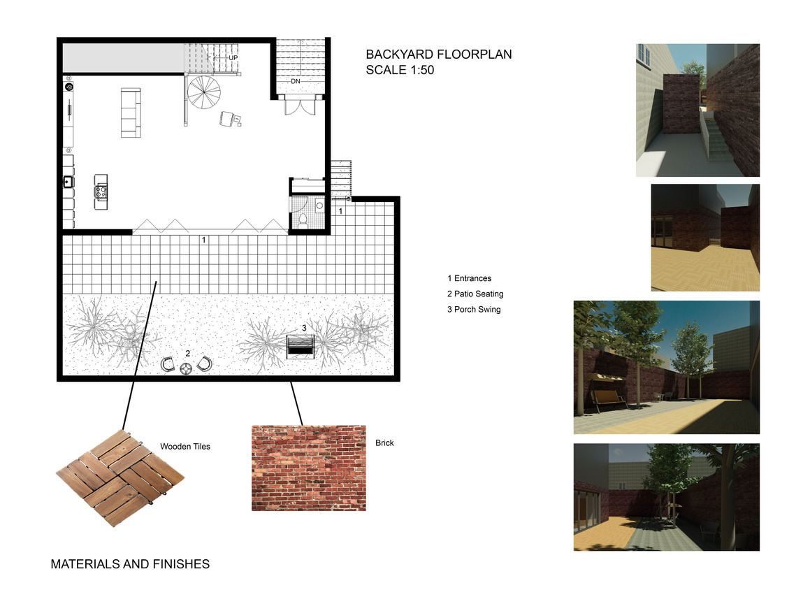Backyard floor plan
