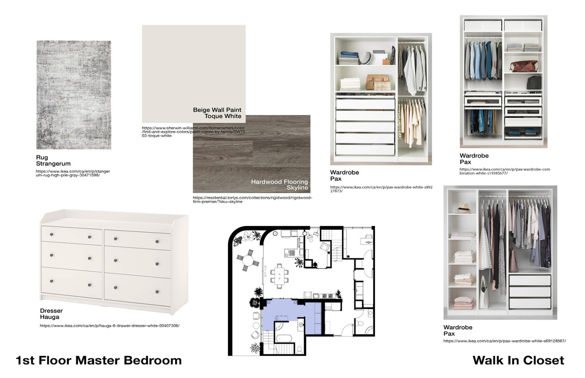 Master Bedroom Materiality & Finishes